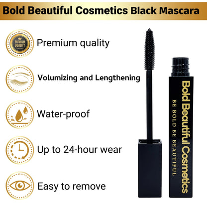 Black Mascara - Mascara - 850046440335 - Bold Beautiful Cosmetics