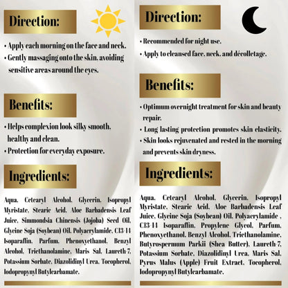 Day and Night Face Moisturizer Kit with Dead Sea Minerals - 850046440410 - Bold Beautiful Cosmetics