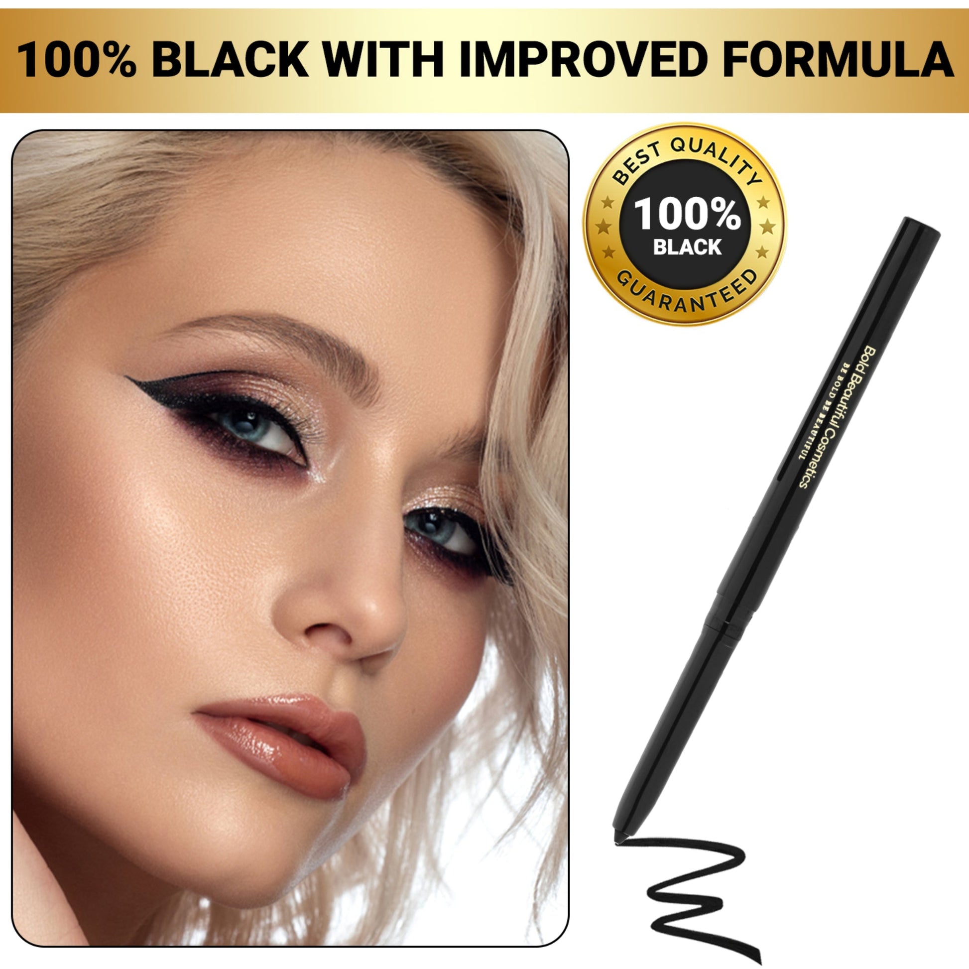 Eyeliner Pencil Waterproof Long Lasting - Mechanical Eyeliner Pencil - 850046440205 - Bold Beautiful Cosmetics