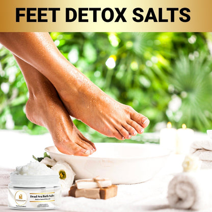 Dead Sea Salt Bath and Feet Soaking - Natural Dead Sea Bath Salts - 850046440045 - Bold Beautiful Cosmetics