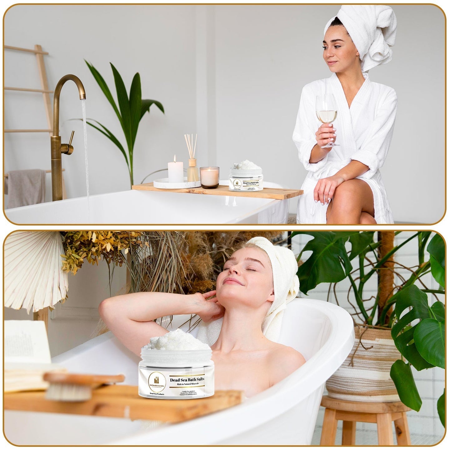 Dead Sea Salt Bath and Feet Soaking - Natural Dead Sea Bath Salts - 850046440045 - Bold Beautiful Cosmetics