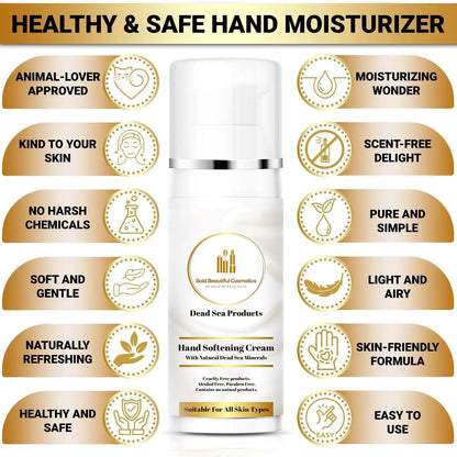 Dead Sea Minerals Hand Moisturizer and Softening Cream - Hand Softening Cream - 850046440069 - Bold Beautiful Cosmetics