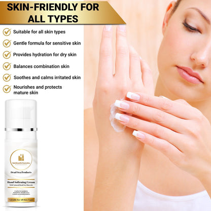 Dead Sea Minerals Hand Moisturizer and Softening Cream - Hand Softening Cream - 850046440069 - Bold Beautiful Cosmetics