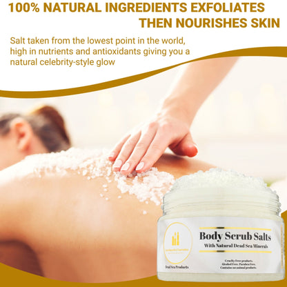 Dead Sea Salt Scrub Lavender & Matricaria - Body Scrub Salts - 850046440052 - Bold Beautiful Cosmetics